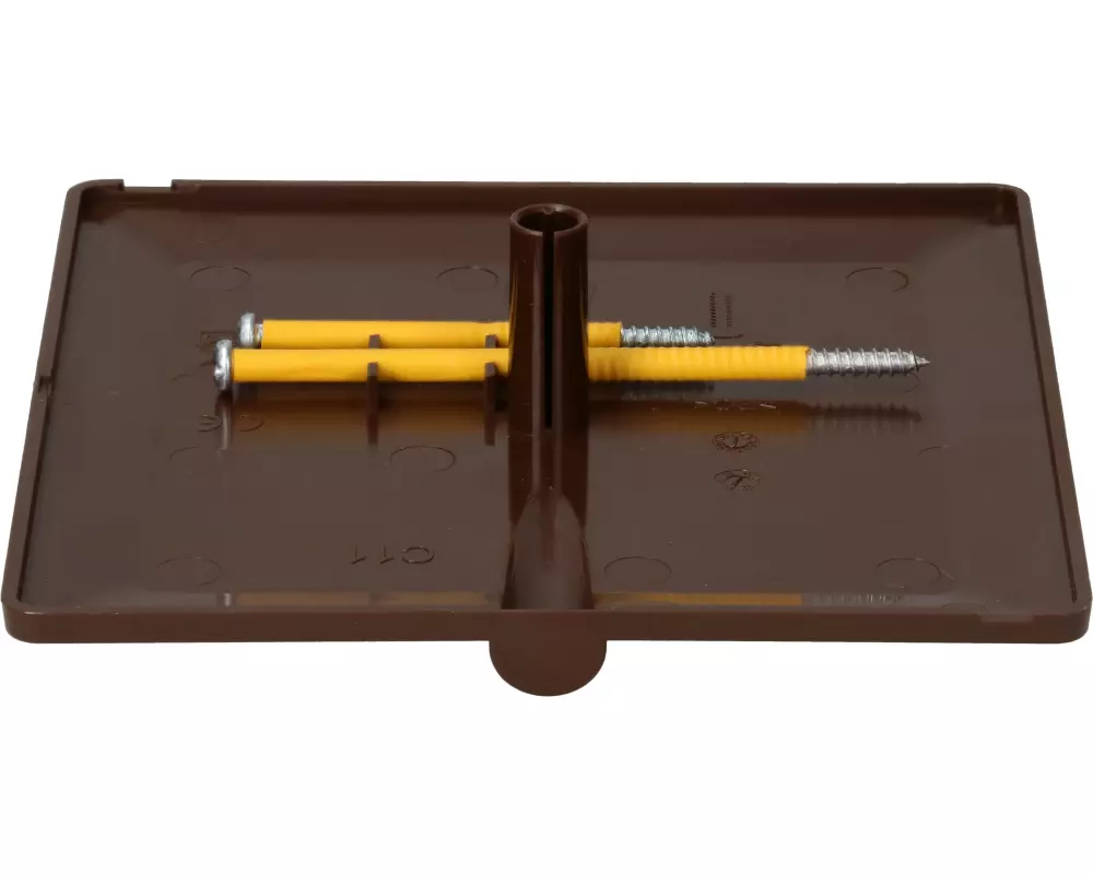 Max Hauri Steckdeckel im priamos Design, 130 x 130 mm, Kabelauslass