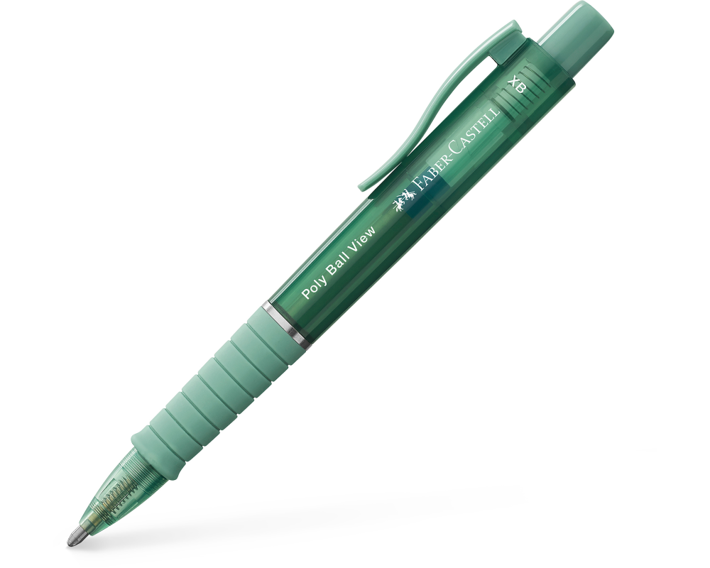 FABER-CASTELL Kugelschreiber Poly Ball View 145754 Green lily XB