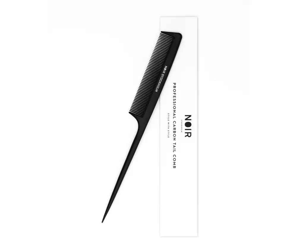 Noir Stockholm Kamm Prof. Carbon Tail Comb Black