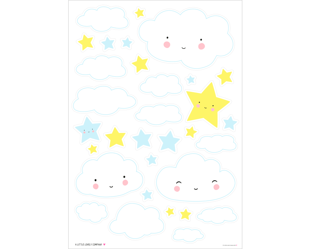 ALLC Wand Sticker WSCLWH07 Wolke 350x500 mm