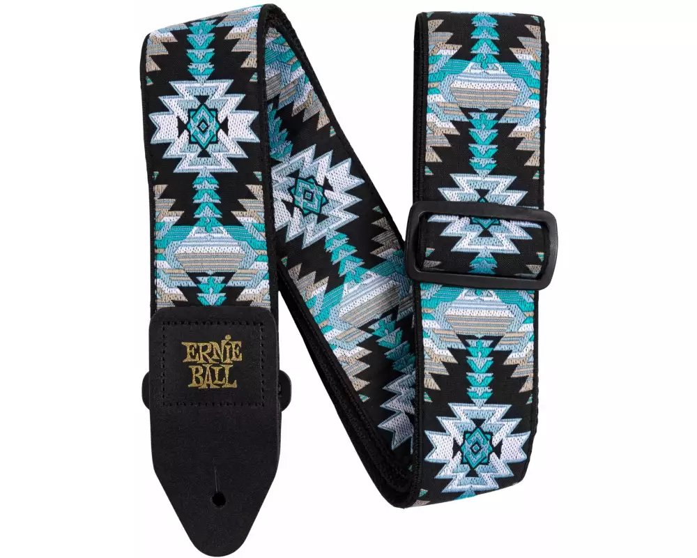 Ernie Ball Gitarrengurt Jacquard Albuquerque Blue