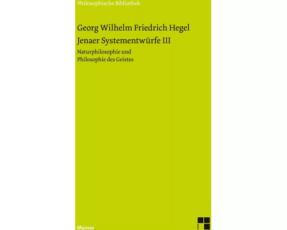 Jenaer Systementwürfe III