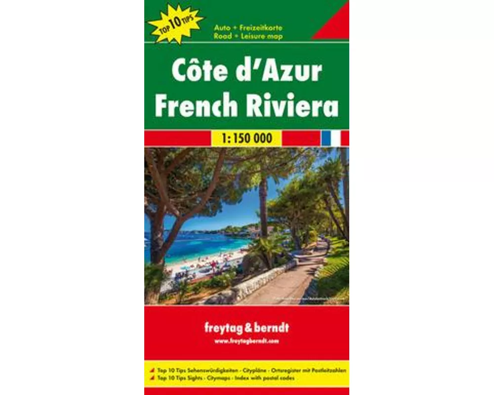 freytag & berndt Straßenkarte Côte d'Azur 1:150.000