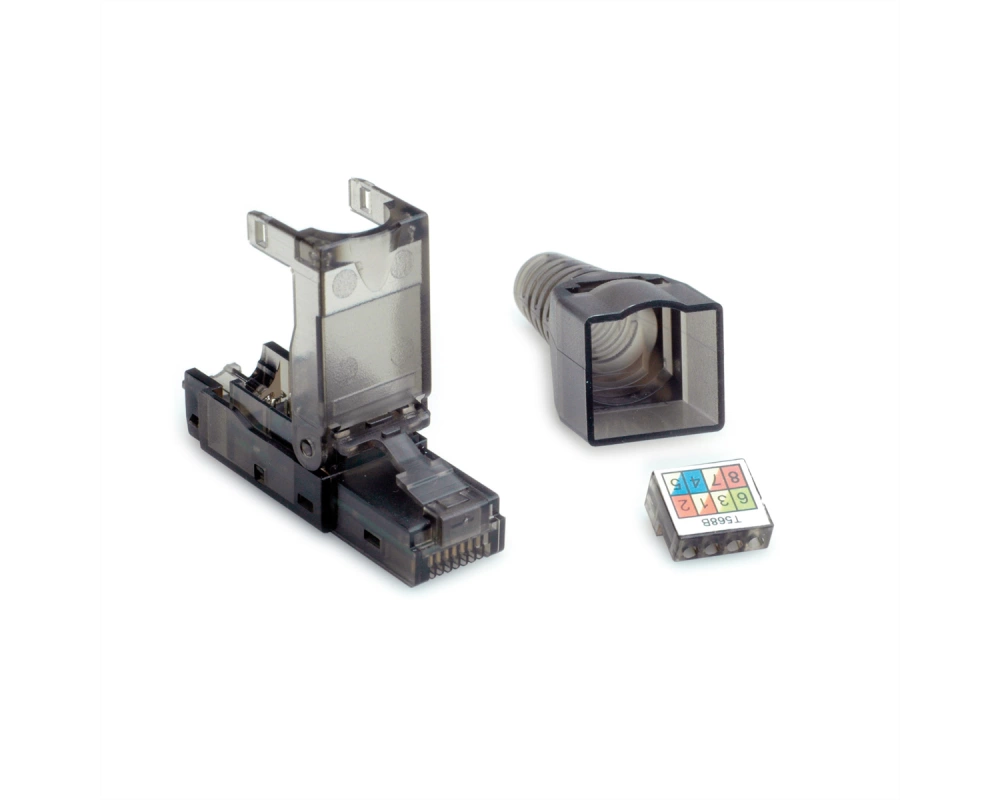 VALUE feldkonfektionierbarer RJ-45 Stecker Cat.6A (Class EA), UTP