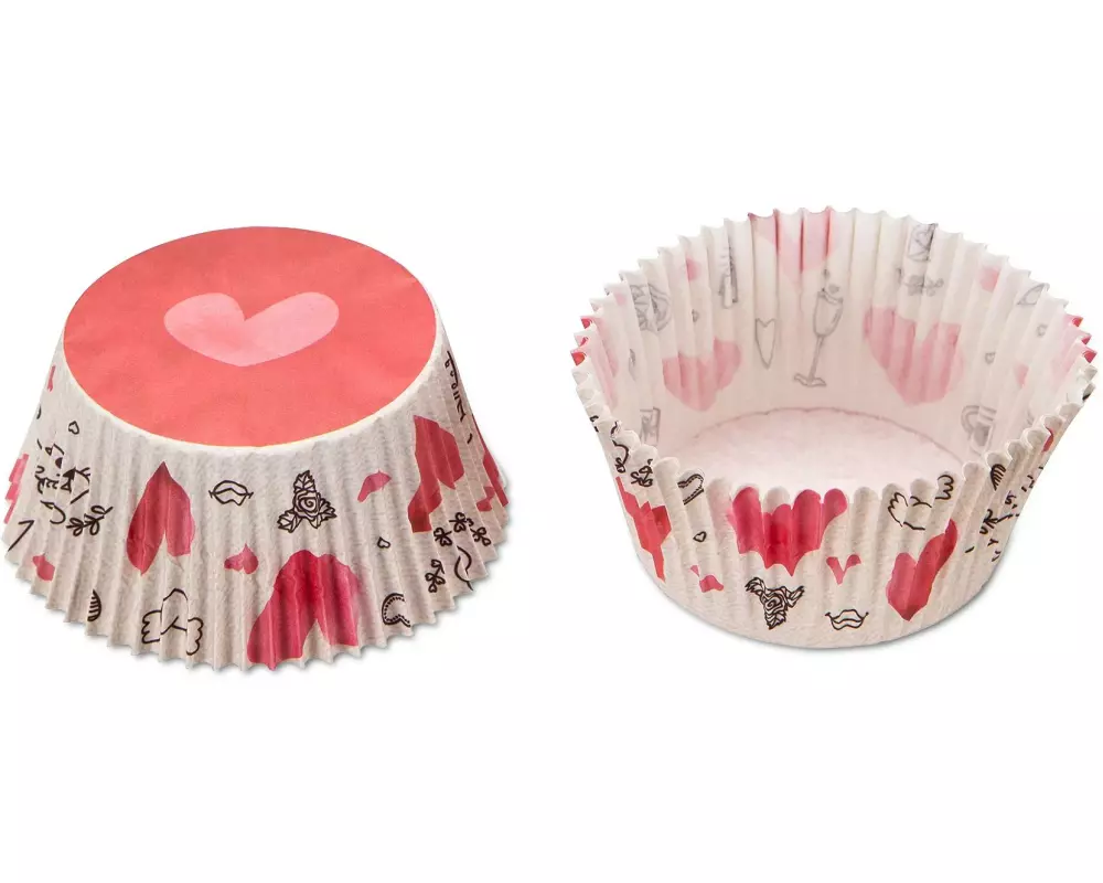 Städter Muffin Backform Sweet Love 50 Stück, ø 5/7 cm
