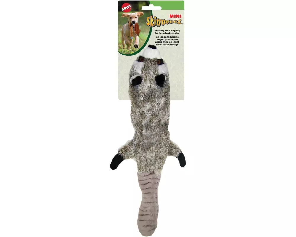 Skinneeeze Hunde-Spielzeug Plüsch Waschbär, S