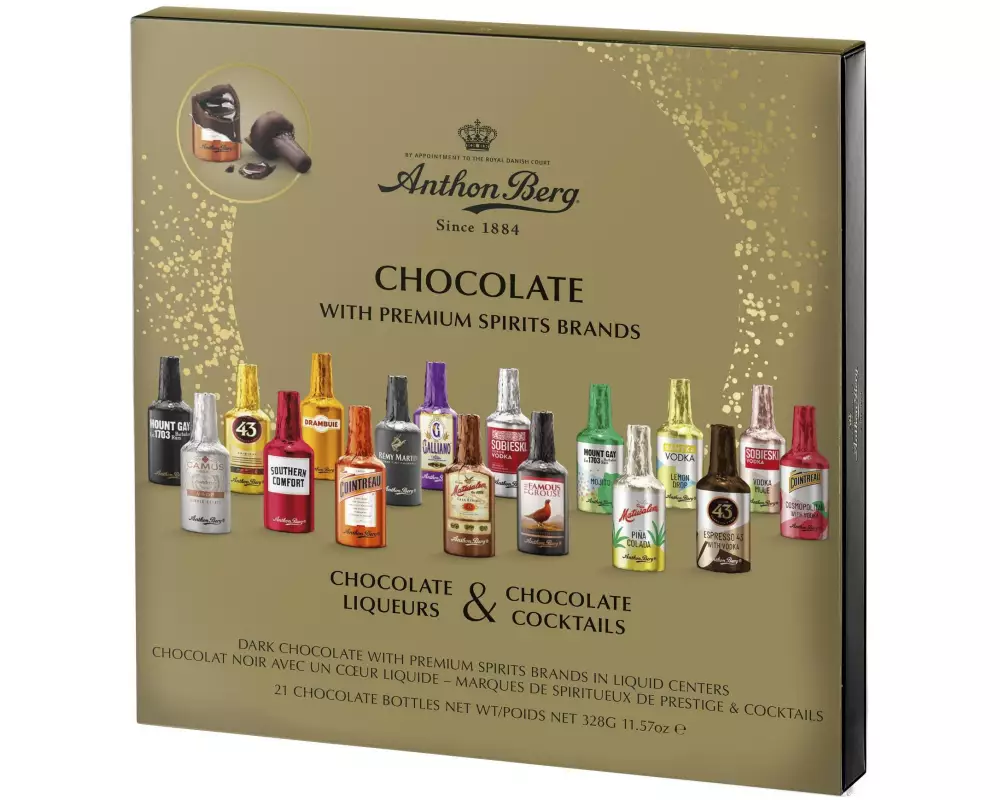 Anthon Berg Schokoladen-Pralinen Chocolate Liqueurs Collection 328 g