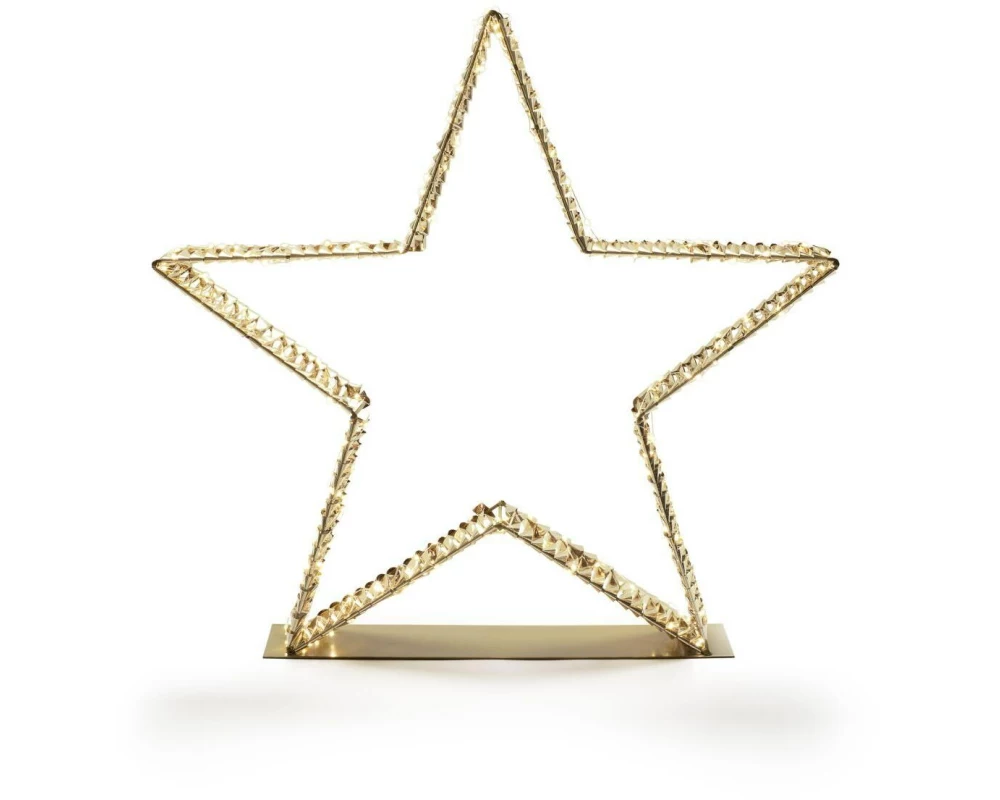 STT LED-Figur Glamour star standing, 59 cm, Gold