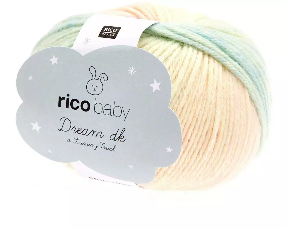 Rico Design Wolle Baby Dream dk 50 g, Hellgelb; Hellgrün
