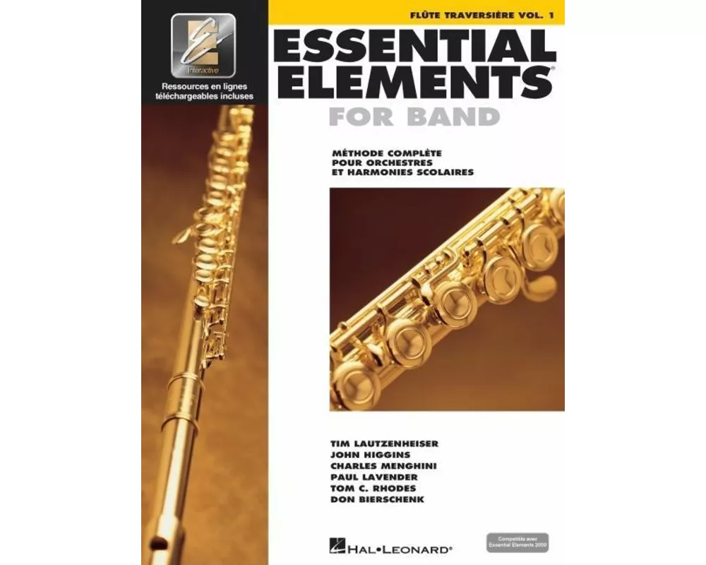 Essential Elements for Band Avec Eei Vol. 1 - Flute Traversiere Book/Online Media