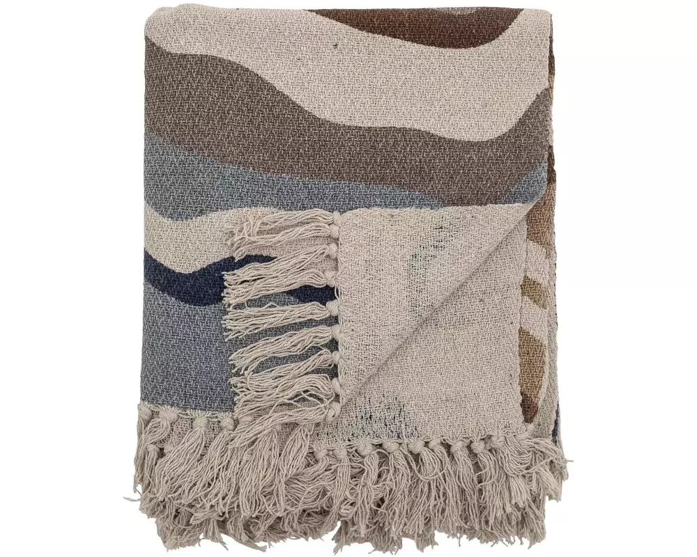 Bloomingville Decke Stephania 130 x 160 cm, Braun