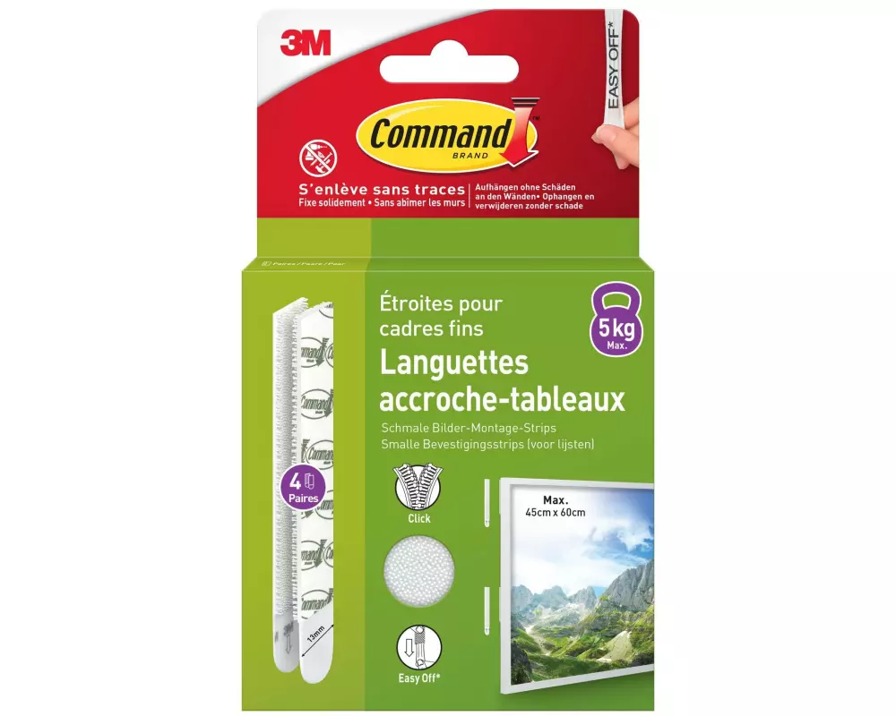 Command Klebepad Command M Schmal, 5 kg, 4 Set Weiss