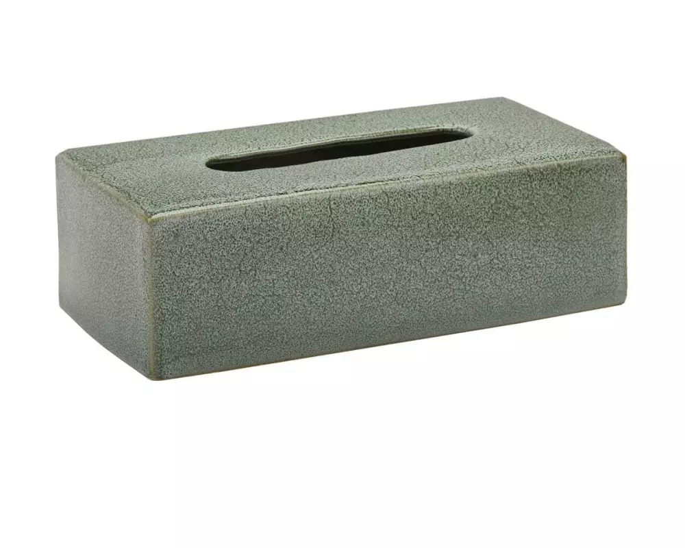 Aquanova Kosmetiktuchbox Ugo Grün, Steingut