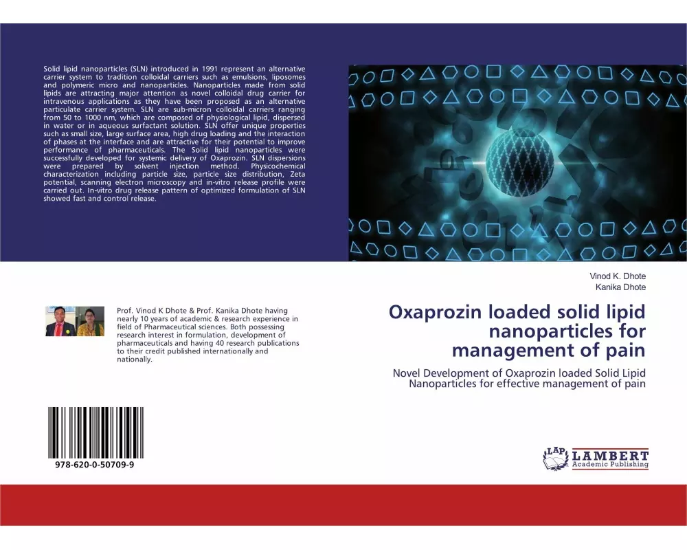 Oxaprozin loaded solid lipid nanoparticles for management of pain