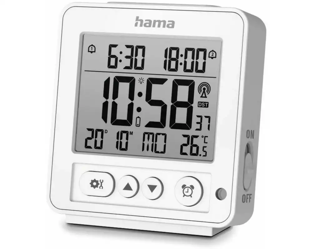 Hama Funkwecker Rhodos Weiss