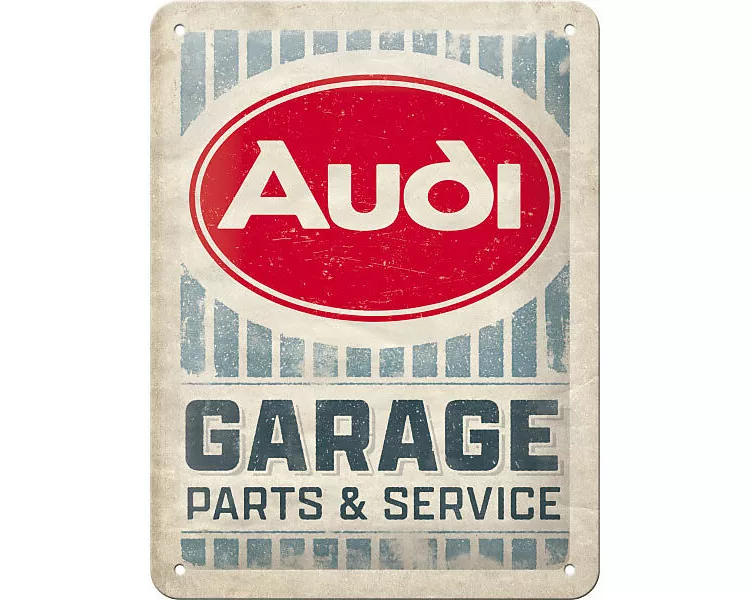 Blechschild. Audi / Garage