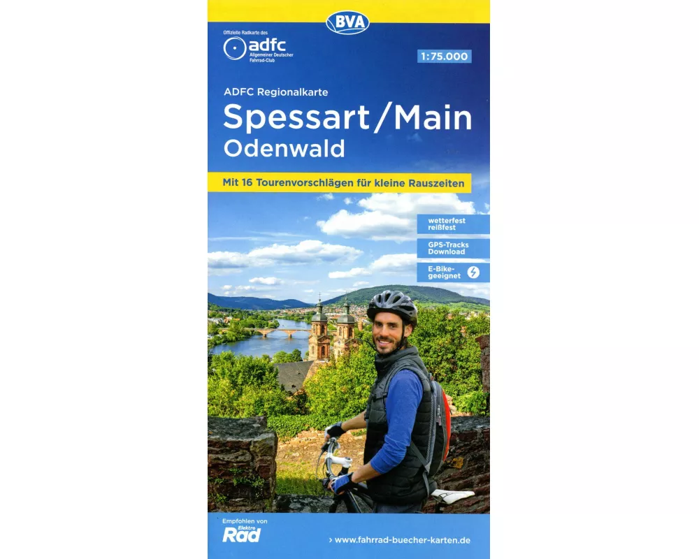 BVA ADFC Regionalkarte Spessart/Main/Odenwald 1:75.000