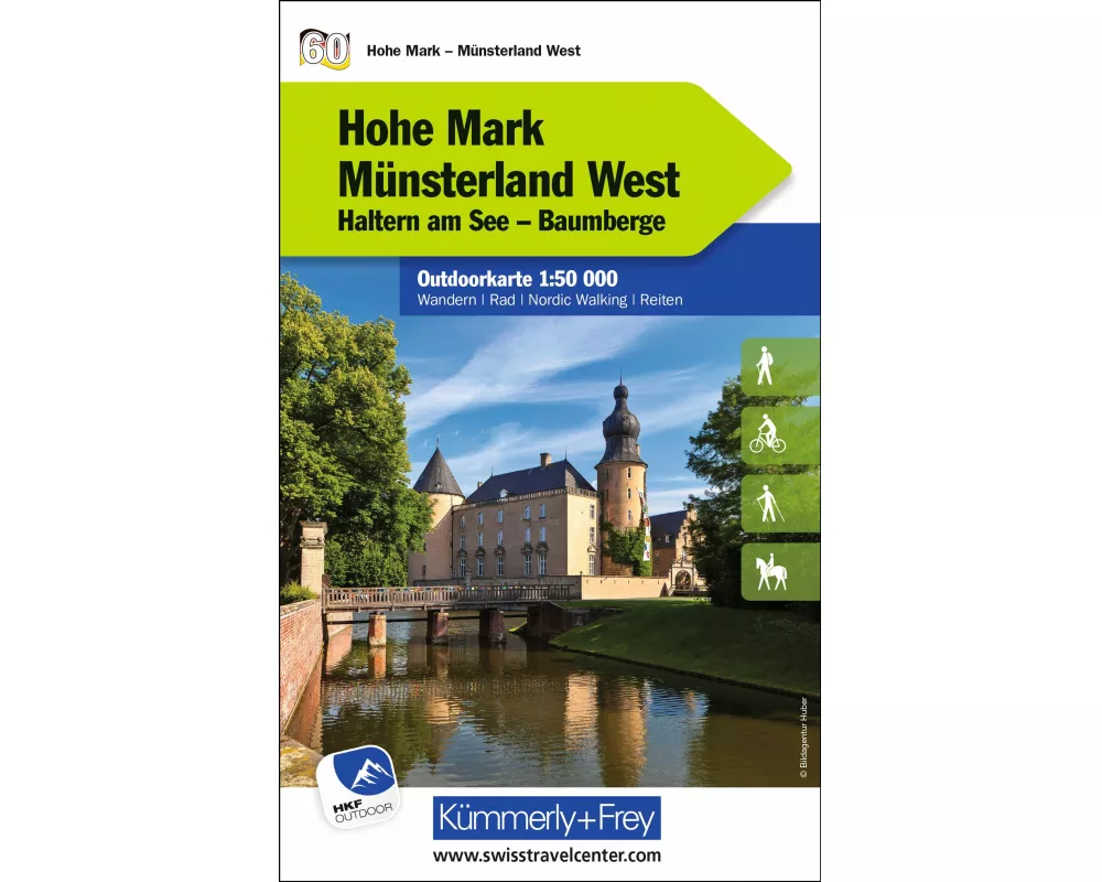 Kümmerly+Frey Outdoorkarte Deutschland 60 Hohe Mark, Münsterland West 1:50.000