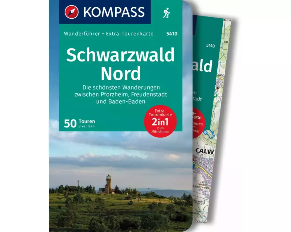 KOMPASS Wanderführer Schwarzwald Nord, Die schönsten Wanderungen zwischen Pforzheim, Freudenstadt und Baden-Baden, 50 Touren mit Extra-Tourenkarte