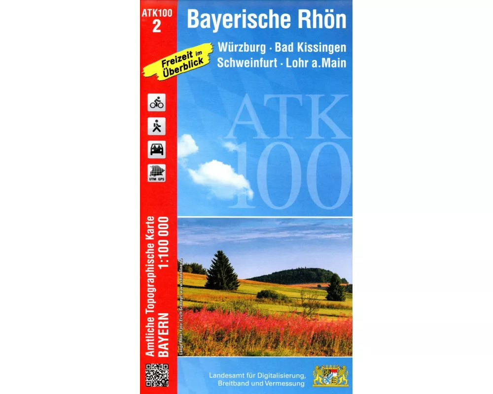 ATK100-2 Bayerische Rhön (Amtliche Topographische Karte 1:100000)