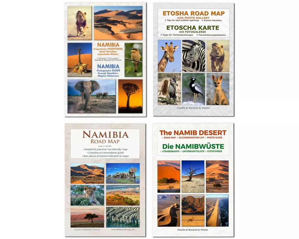 Das komplette Kartenset NAMIBIA Plus (4-teilig)
