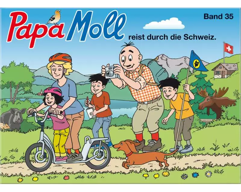 Papa Moll reist durch die Schweiz