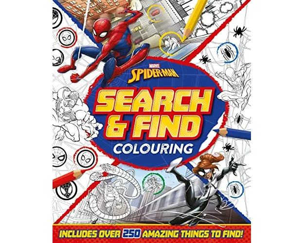 Marvel Spider-Man: Search & Find Colouring