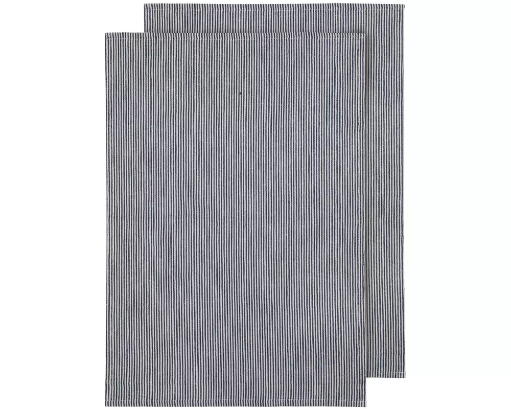 Ladelle Geschirrtuch Lina Stripe 50 x 70 cm, 2 Stück, Navy