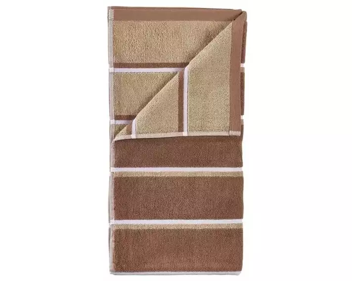 Zone Denmark Duschtuch 70 x 140 cm Terracotta/Kamel/Lupine