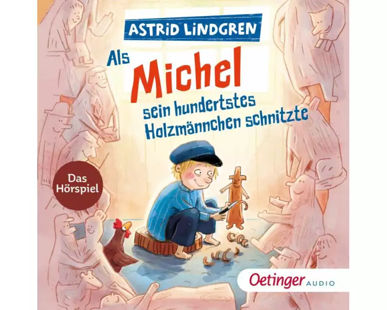 Als Michel sein hundertstes Holzmännchen schnitzte