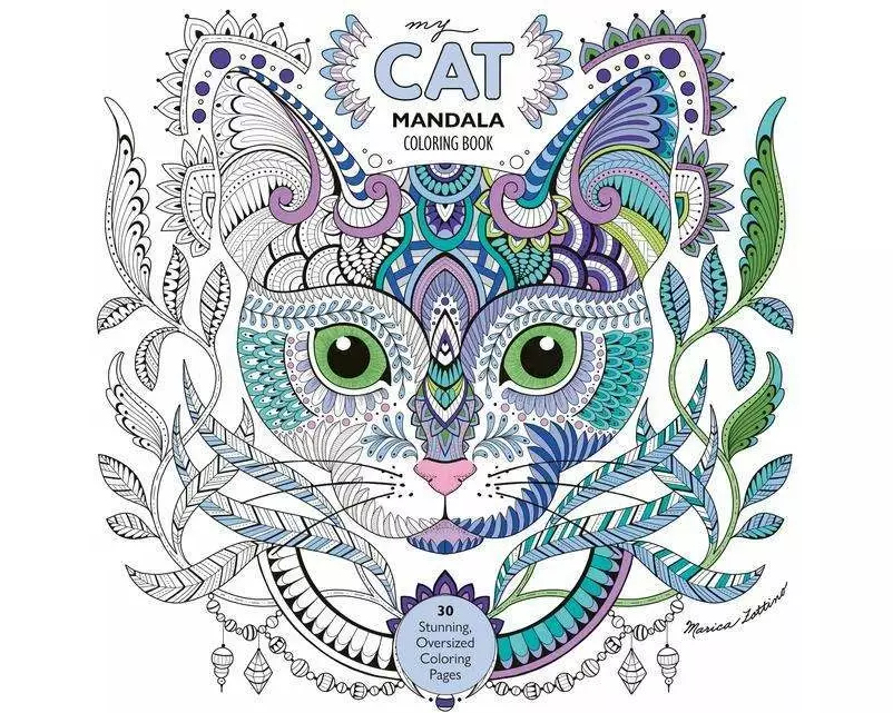 My Cat Mandala Coloring Book
