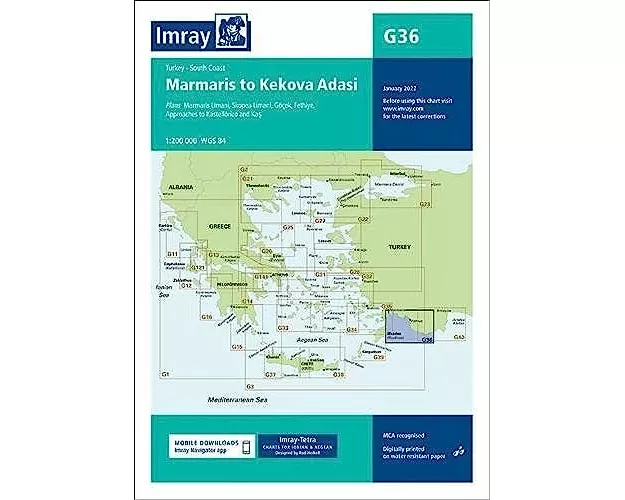 Imray Chart G36 Turkey - South Coast