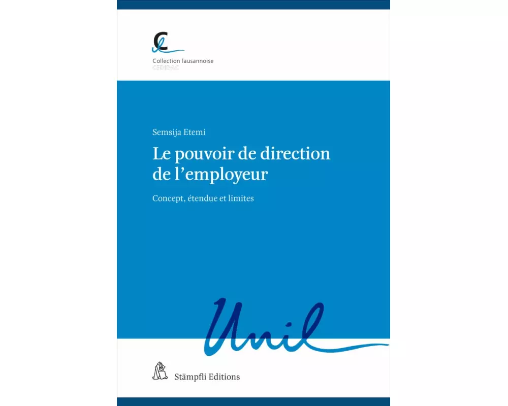 Le pouvoir de direction de l’employeur