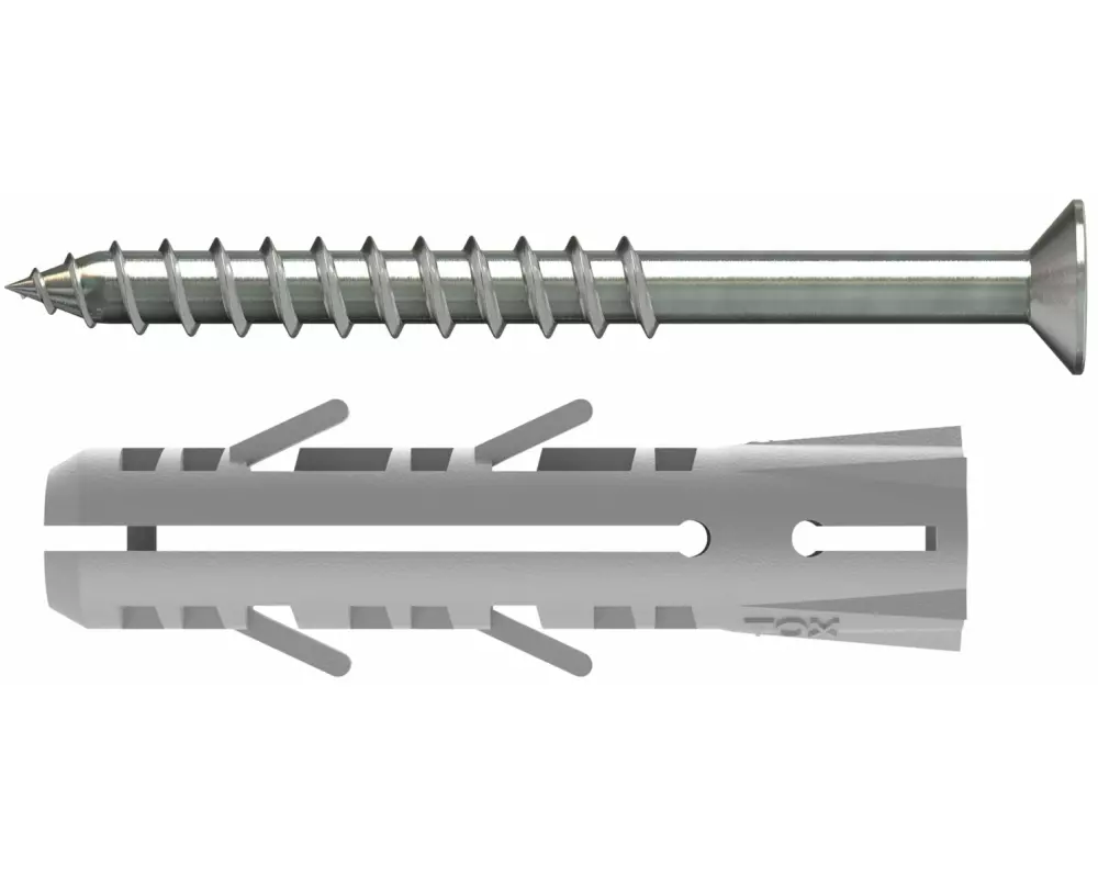 Tox-Dübel Spreizdübel Barracuda 10x50 mm, inkl. Schraube 4 Stück