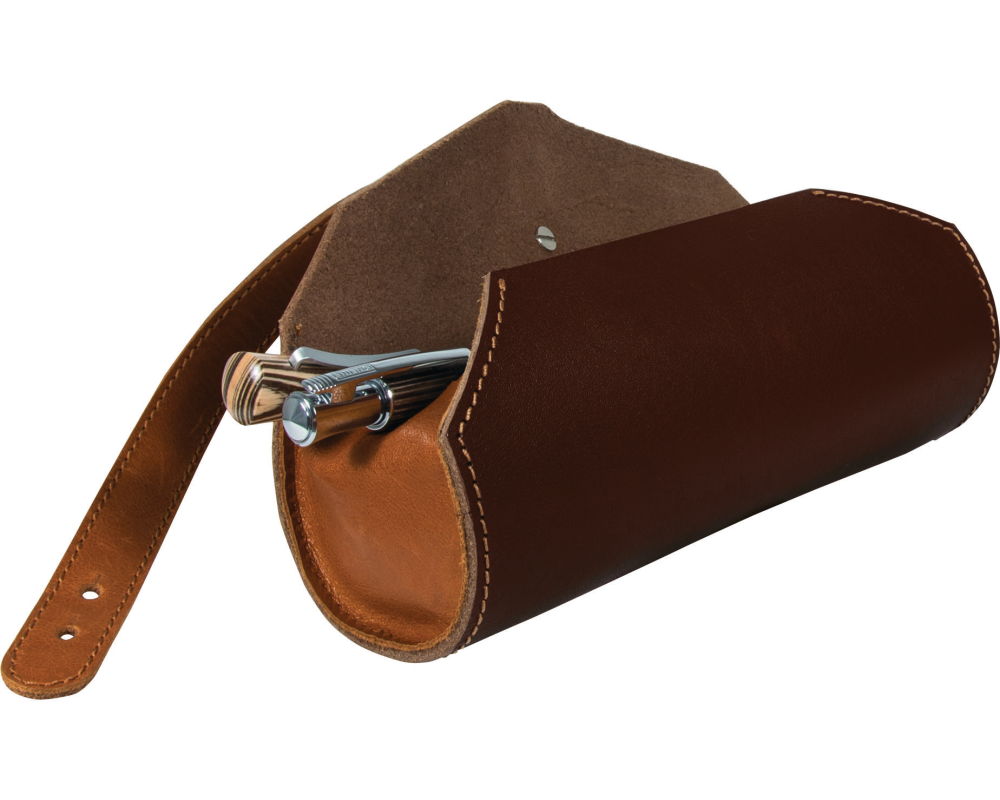 ONLINE Lederetui brown 41077 19x6cm