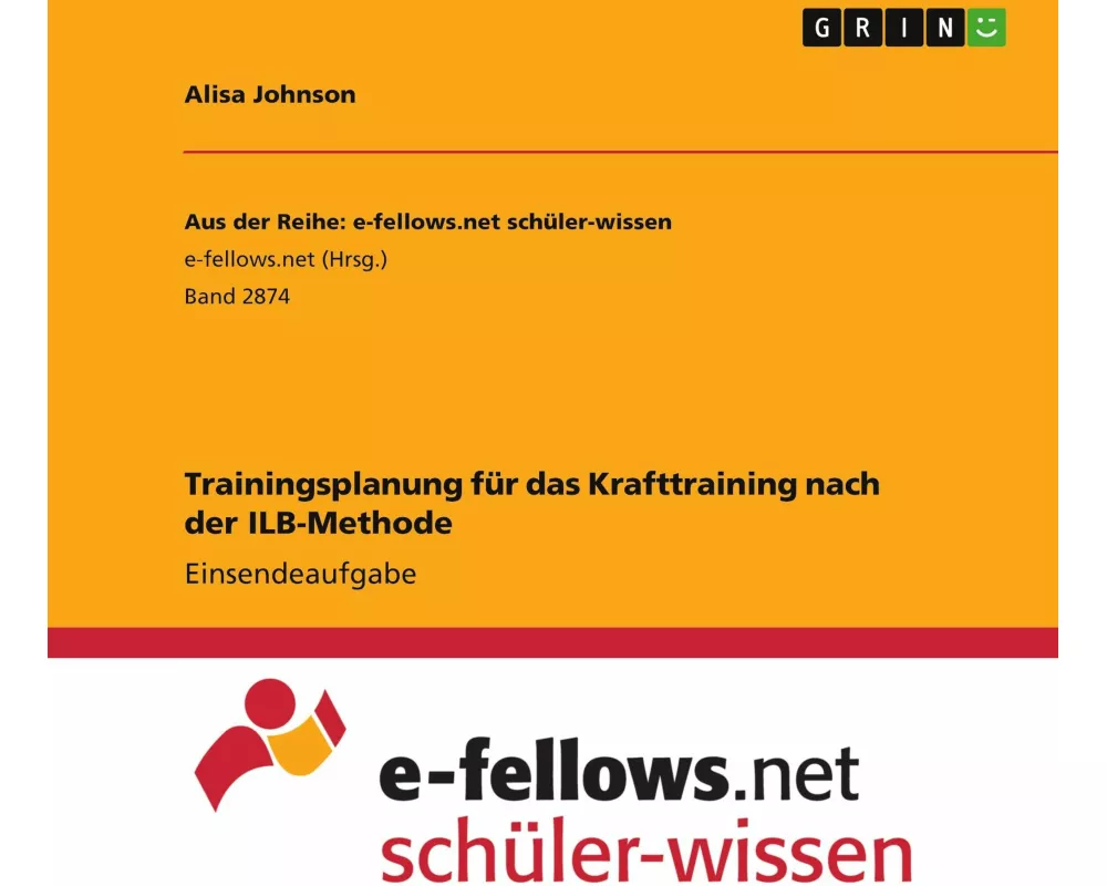 Trainingsplanung für das Krafttraining nach der ILB-Methode