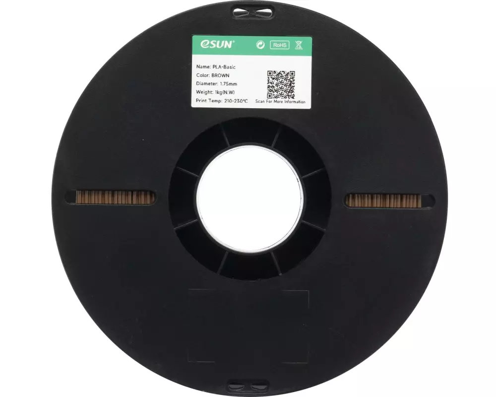 eSun Filament PLA Basic, Braun 1.75 mm 1 kg