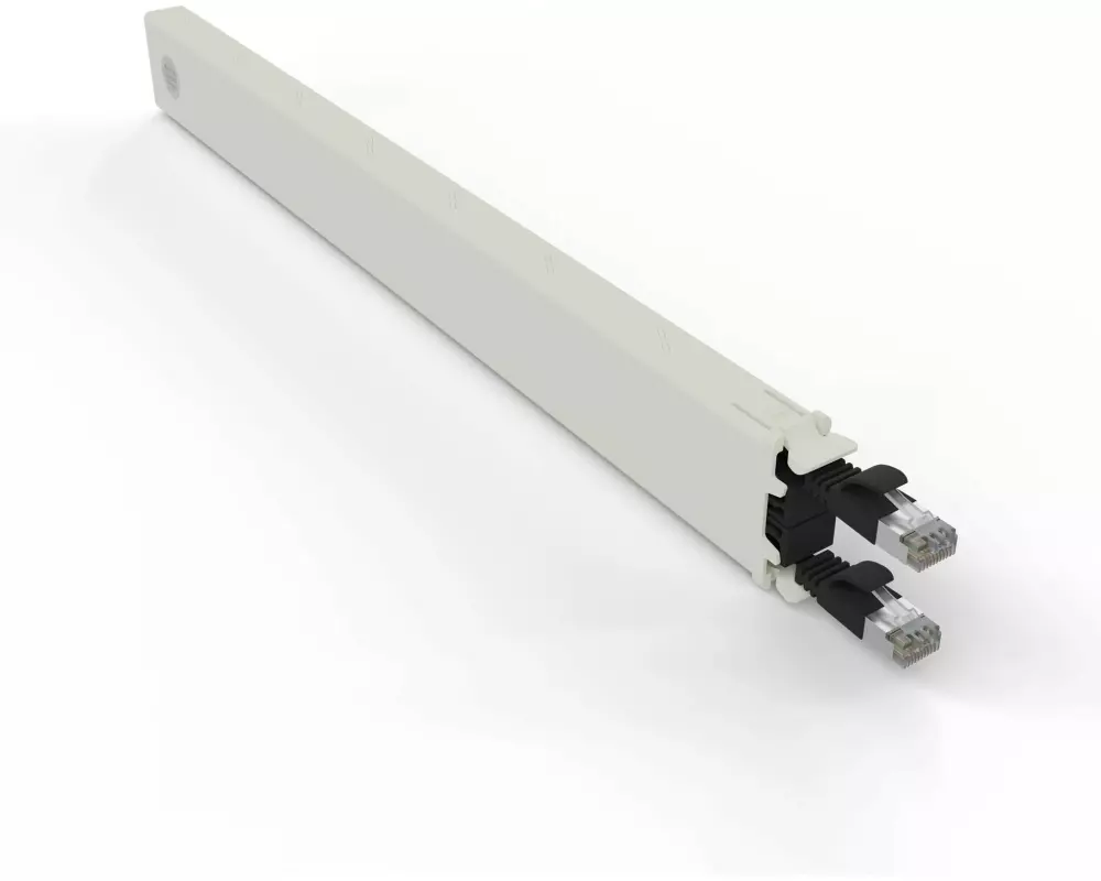 Patchbox patchbox.one / Cassette / 8RU / Cat 6A, STP, 0.8 m, Schwarz