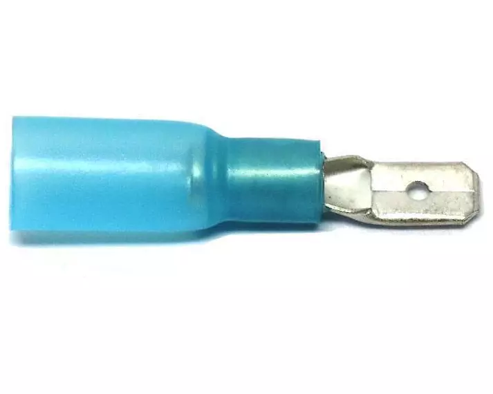 EP Flachstecker WP 4.8 x 0.8 mm, männlich, Blau, 10 Stk.
