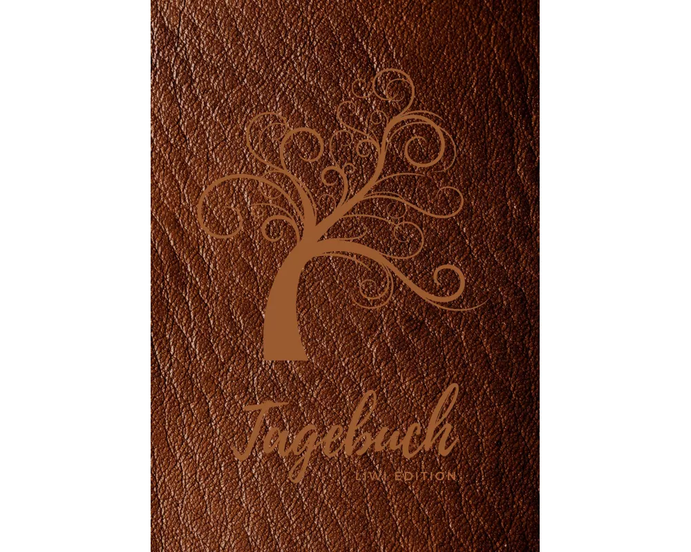Tagebuch für Männer und Frauen - A5 liniert - 100 Seiten 90g/m² - Soft Cover Motiv Baum braun - FSC Papier