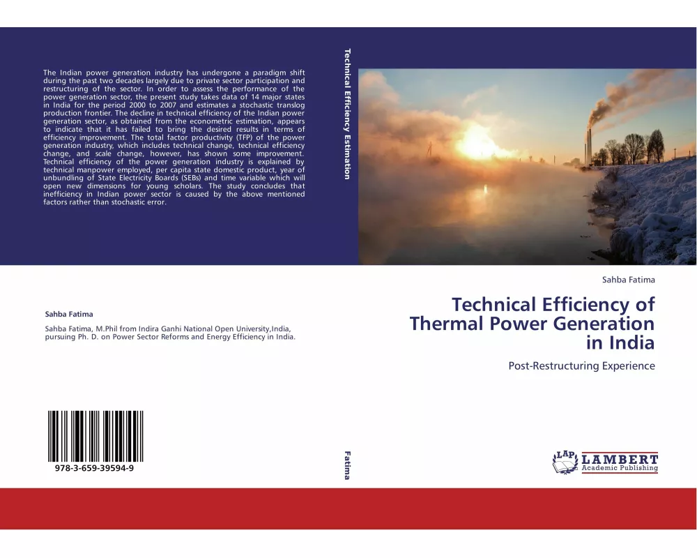 Technical Efficiency of Thermal Power Generation in India