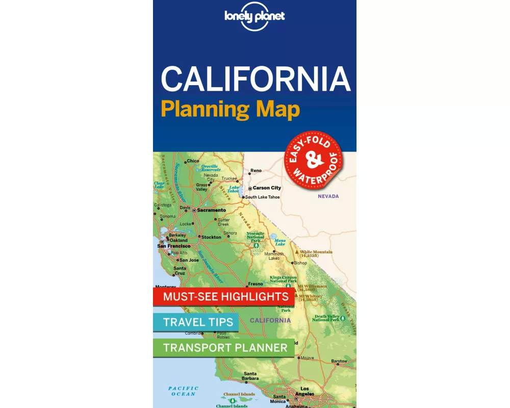 Lonely Planet California Planning Map