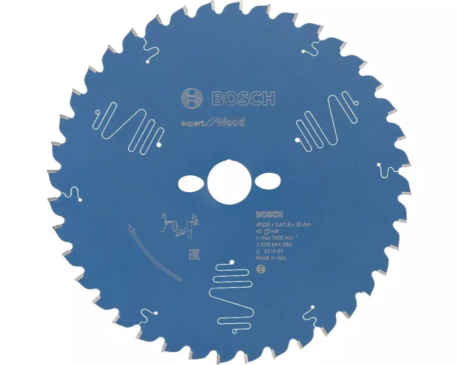 Bosch Professional Kreissägeblatt Expert for Wood, 250 x 30 x 2.4 mm, Z 40