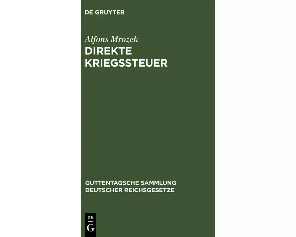 Direkte Kriegssteuer