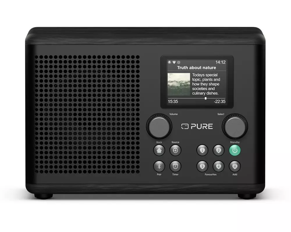 Pure DAB+ Radio Classic H4i Schwarz/Esche Schwarz