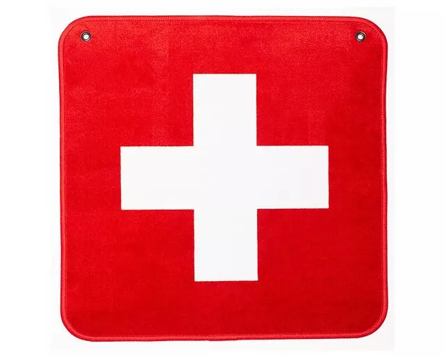 Jassteppich Bistro Swiss, 40 x 40 cm