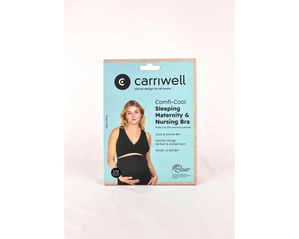 Carriwell Carriwell Comfi-Cool Maternity & Nursing Bra Schwarz S/M