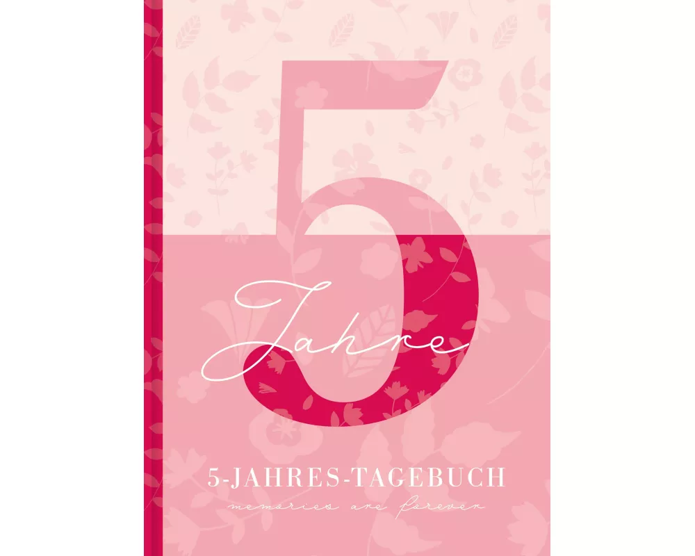 5 Jahresbuch: Das Tagebuch für 5 Jahre | Rosa 5 Jahres Kalender zum Ausfüllen für jeden Tag im Jahr, 365 Tage lang. Für Frauen und Mädchen. Kalender-T
