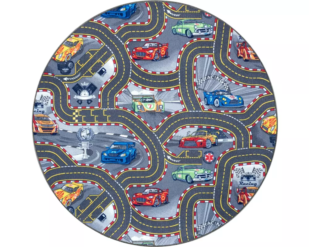 Hanse Home Spielteppich Race Track 133 cm, Grau