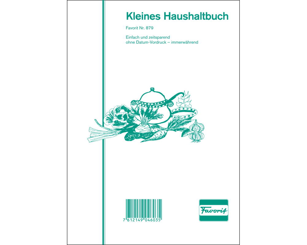 FAVORIT Haushaltungsbuch D A5 879 D 24 Blatt